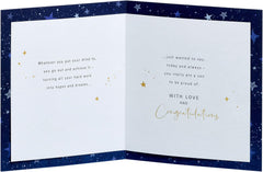 Dark Blue Son Passing Exams Card