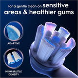 Six white Oral-B iO Gentle Care replacement brush heads for electric toothbrushes, shown in a pack.
