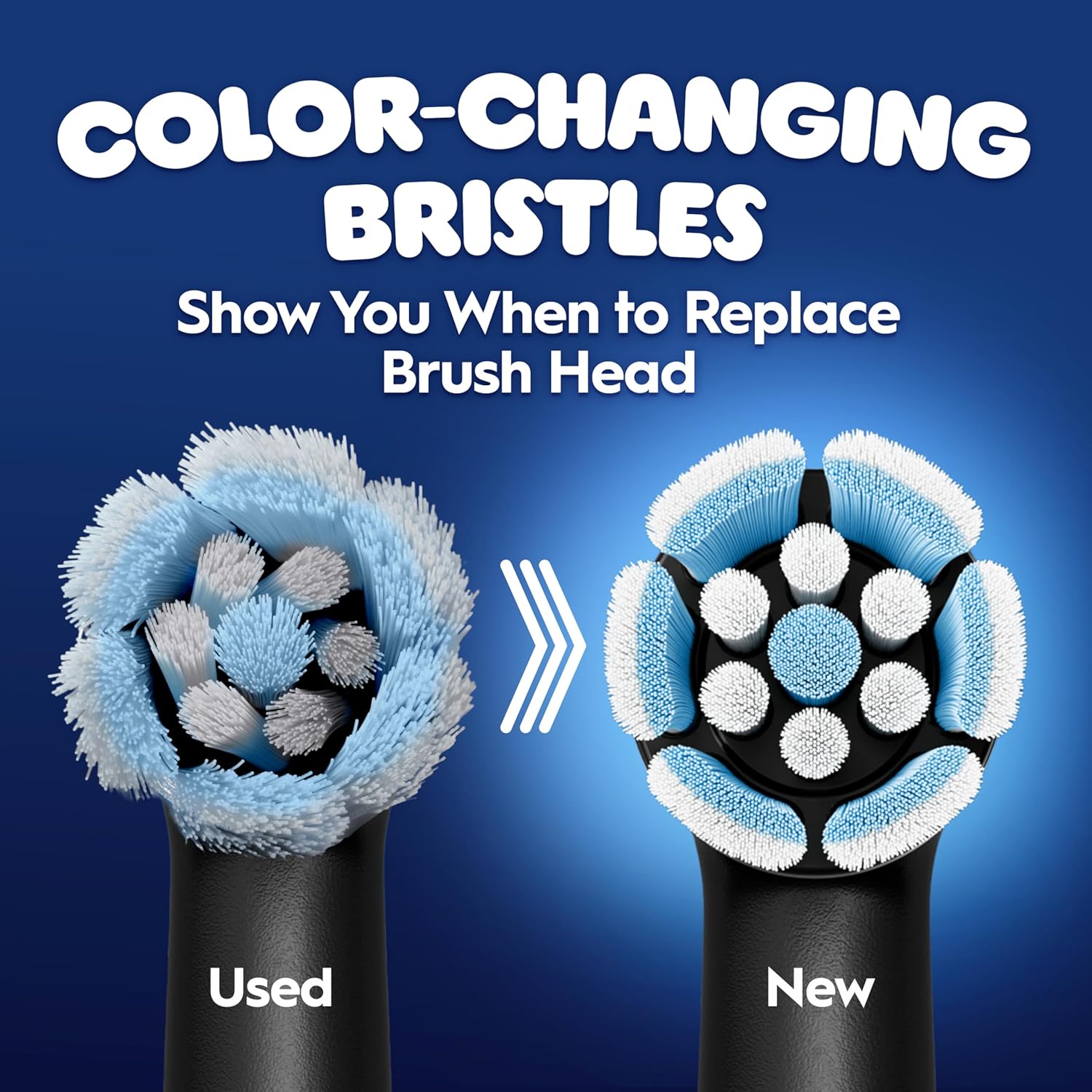 Two Oral-B iO Kids Marvel Spider-Man replacement toothbrush brush heads for children’s electric toothbrushes, featuring Spider-Man design.