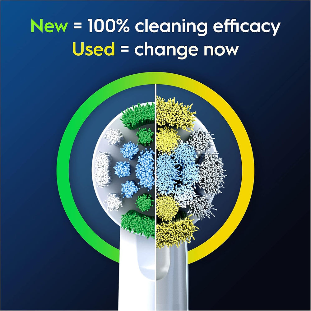 Pack of 10 Oral-B Precision Clean replacement toothbrush heads for effective dental cleaning and oral hygiene.