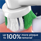 Eight Oral-B Precision Clean replacement toothbrush heads for electric toothbrushes, shown in a clear, organized pack.