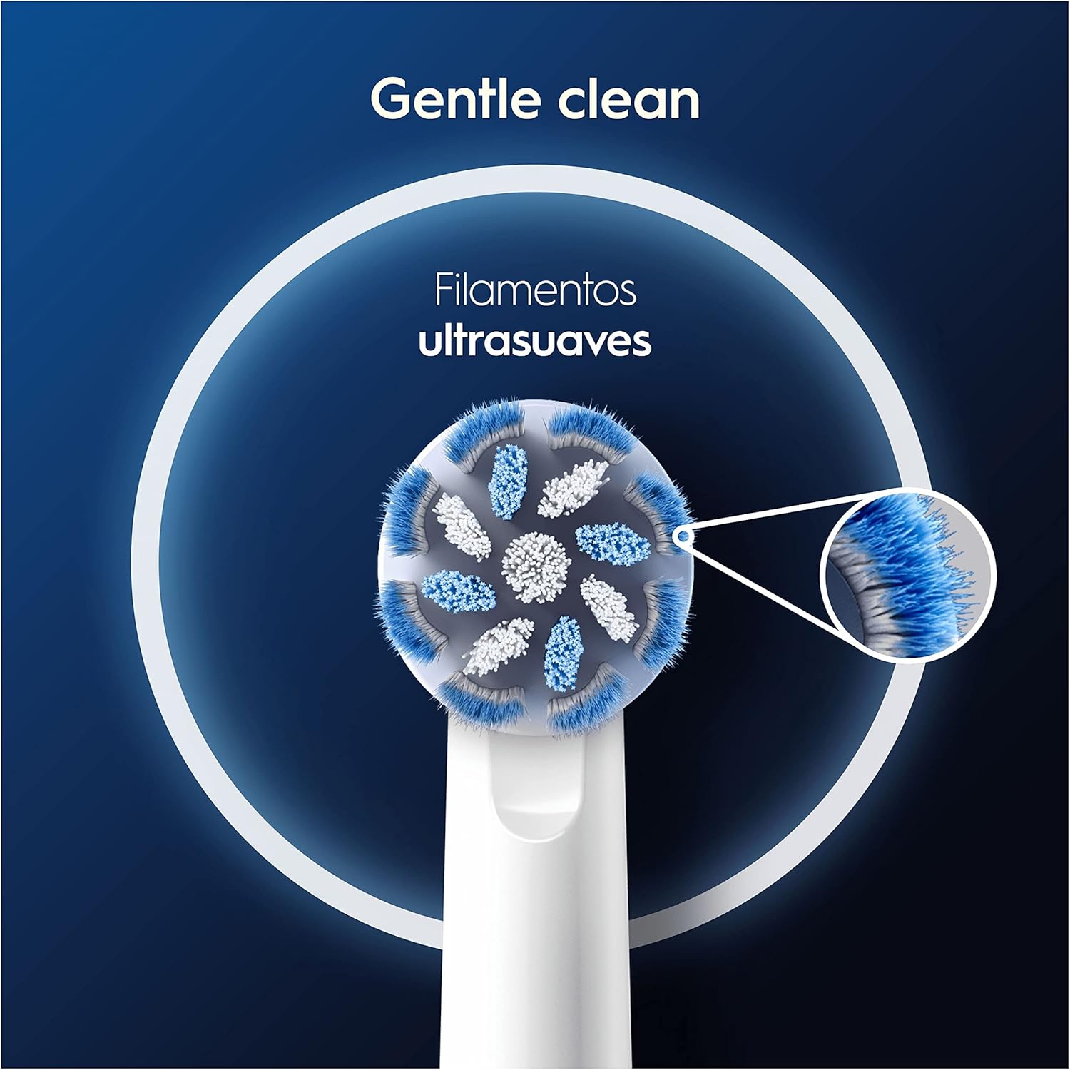 Oral-B Sensitive Clean replacement toothbrush heads, 12-pack, designed for gentle cleaning and gum protection.