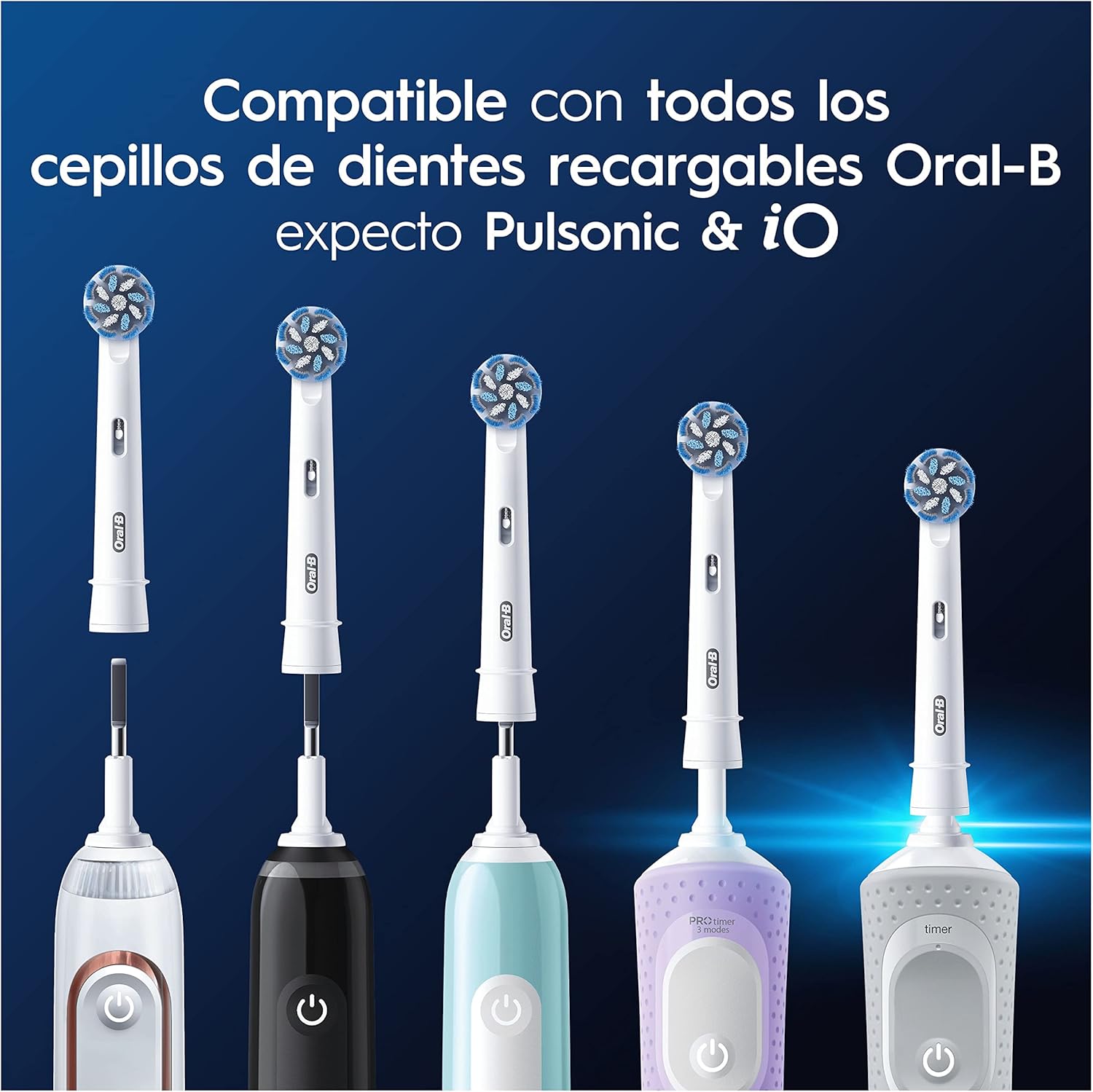 Oral-B Sensitive Clean replacement toothbrush heads, 12-pack, designed for gentle cleaning and oral health care.