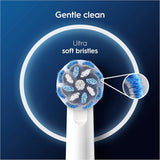 Oral-B Sensitive Clean replacement toothbrush heads, 4-pack, designed for gentle cleaning and oral health.