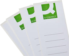 Q-Connect Lever Arch File Spine White Label (Pack of 10)