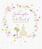 Goddaughter Christening Pink Card