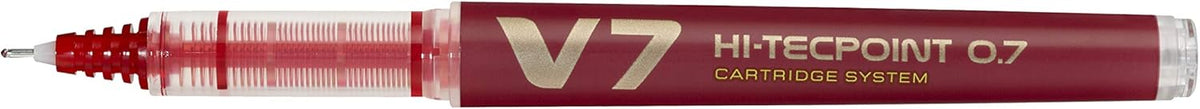 Pilot V7 Liquid Ink Rollerball 0.7 mm Tip Red Single