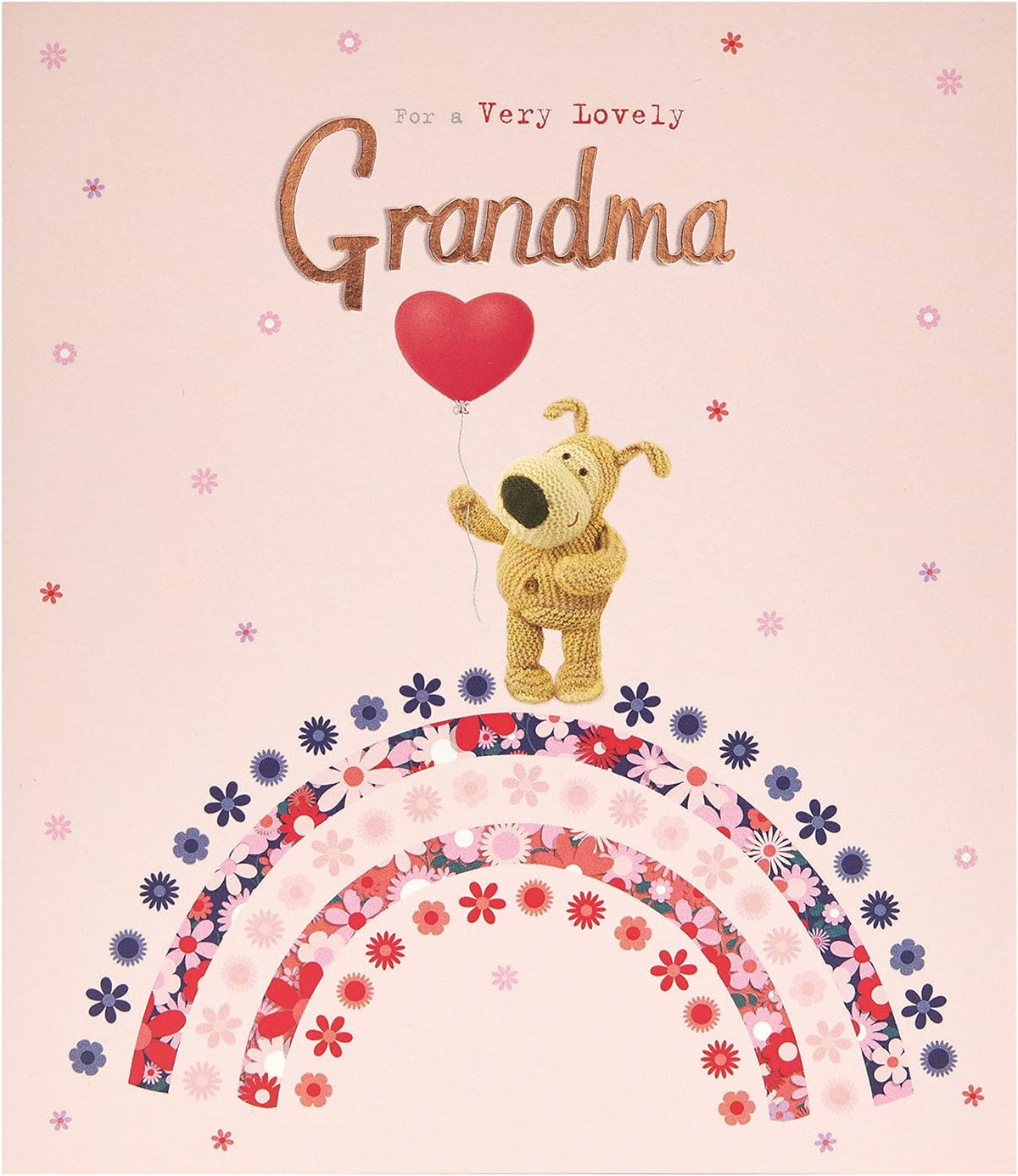 Boofle Birthday Card For Grandma With Envelope - Sweet Design And Balloon, 737934-0-1, Multi