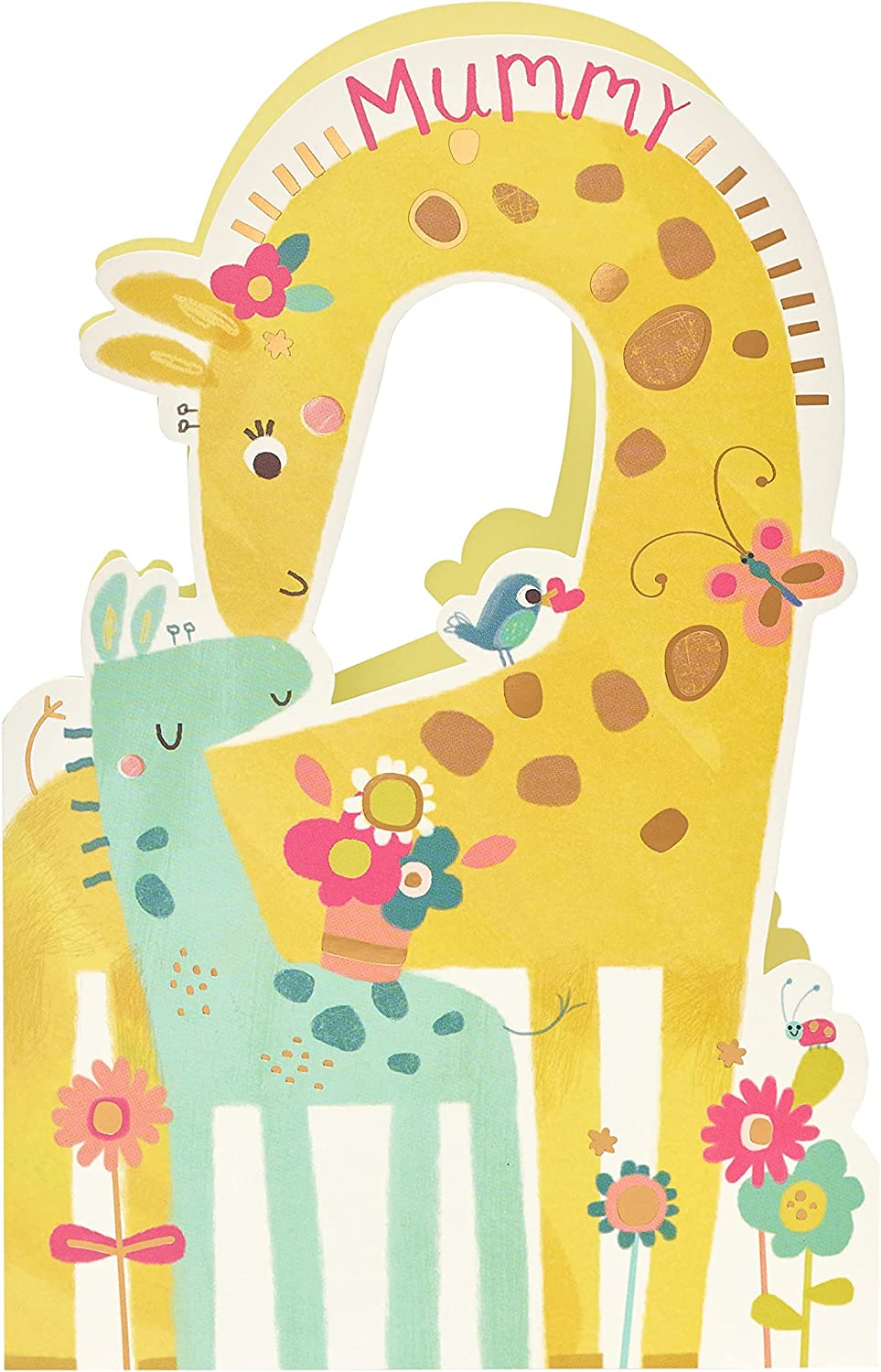 Cute Giraffe Design Mother's Day Card