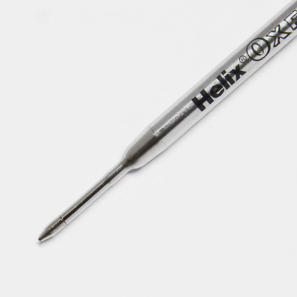 Pack of two Oxford Helix Oxford ballpoint pen refills with black ink, designed for smooth writing and easy replacement.