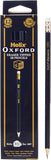 Pack of 12 Oxford Helix 2B Grade Graphite Pencils with eraser tips, ideal for writing and sketching.