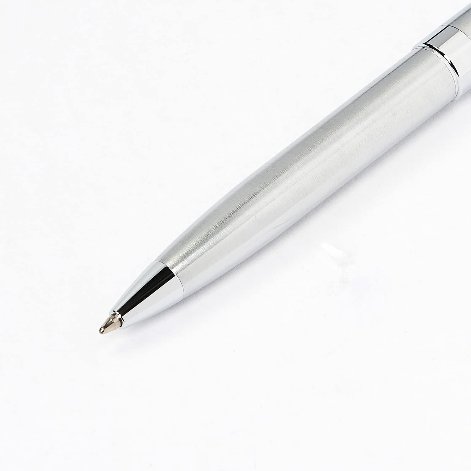 Oxford Helix Oxford stainless steel ballpoint pen with black ink, featuring a sleek design and comfortable grip.