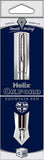 Oxford Helix Oxford stainless steel fountain pen with a sleek design, showcasing the pen's polished finish and elegant nib.