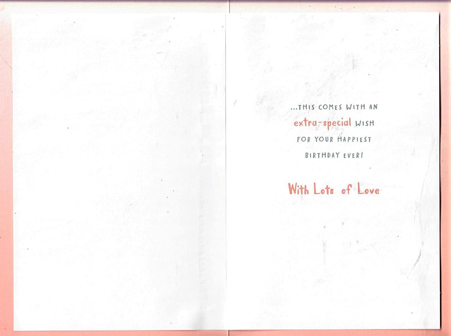 For You Daughter Luxury Jeweled Birthday Card Nutmeg