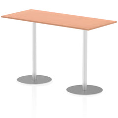 Dynamic Italia 1800 x 800mm Poseur Rectangular Table Beech Top 1145mm High Leg ITL0310 DD