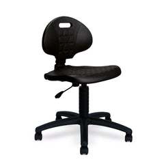 Nautilus Designs Derwent Polyurethane Operator Chair With Spring Loaded Backrest Mechanism Black - DPA/POLY/OPS DD