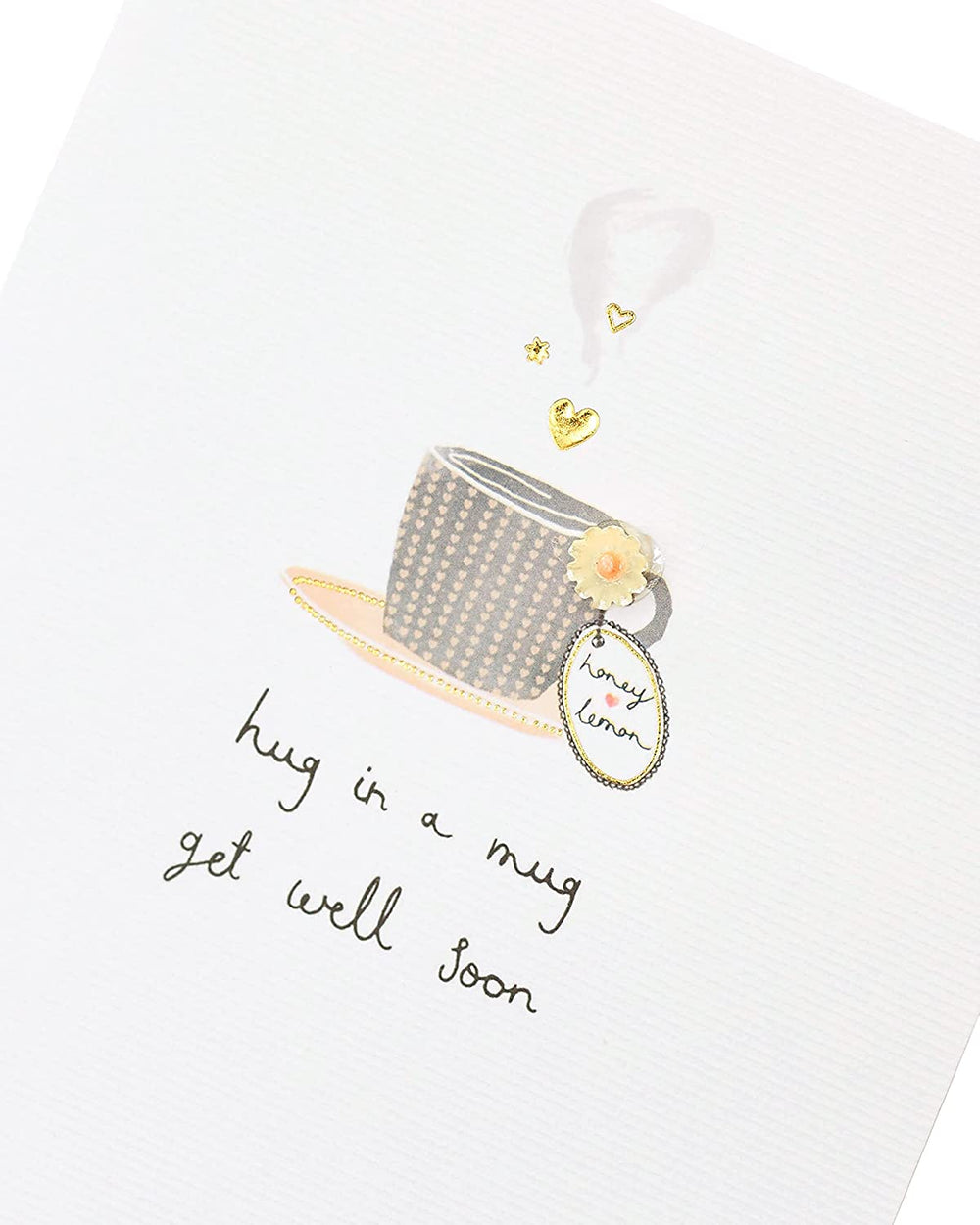 Get Well Soon Handmade Card Hug in a Mug