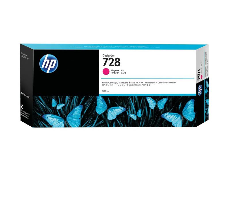 HP F9K16A NO 728 300ml Magenta Ink