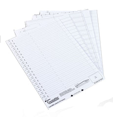 Rexel Crystalfile Suspension File Card Tab Inserts White (Pack 50) 78050
