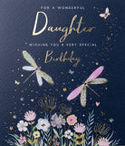 Paperlink Daughter birthday greeting card for women featuring floral designs and heartfelt message, ideal for celebrating her special day.