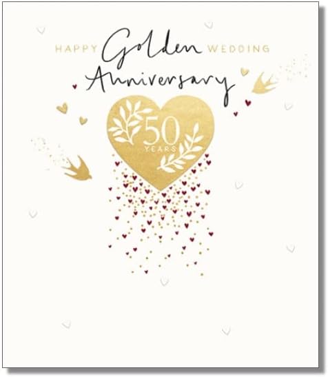 Paperlink Milestone Wedding Anniversary Card, elegant greeting card with romantic design for celebrating special wedding milestones.