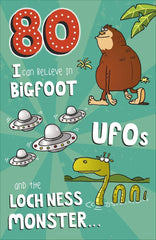 Age 80 Humour Card