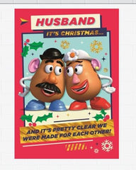 Christmas Greeting Card for Husband with Romantic Festive Design and Loving Wishes
