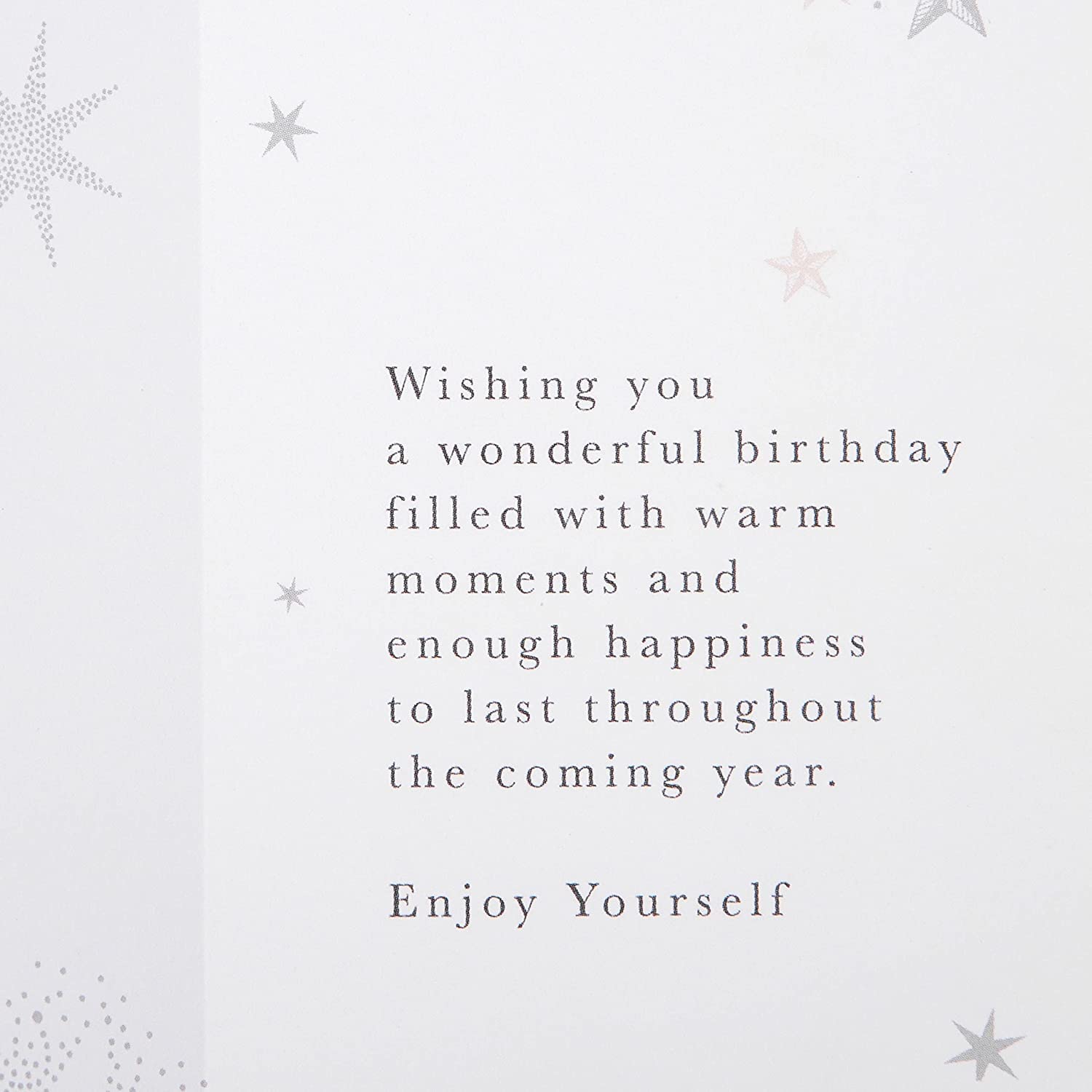Hallmark Birthday Card - 3D Design with Hanging Star Attachment