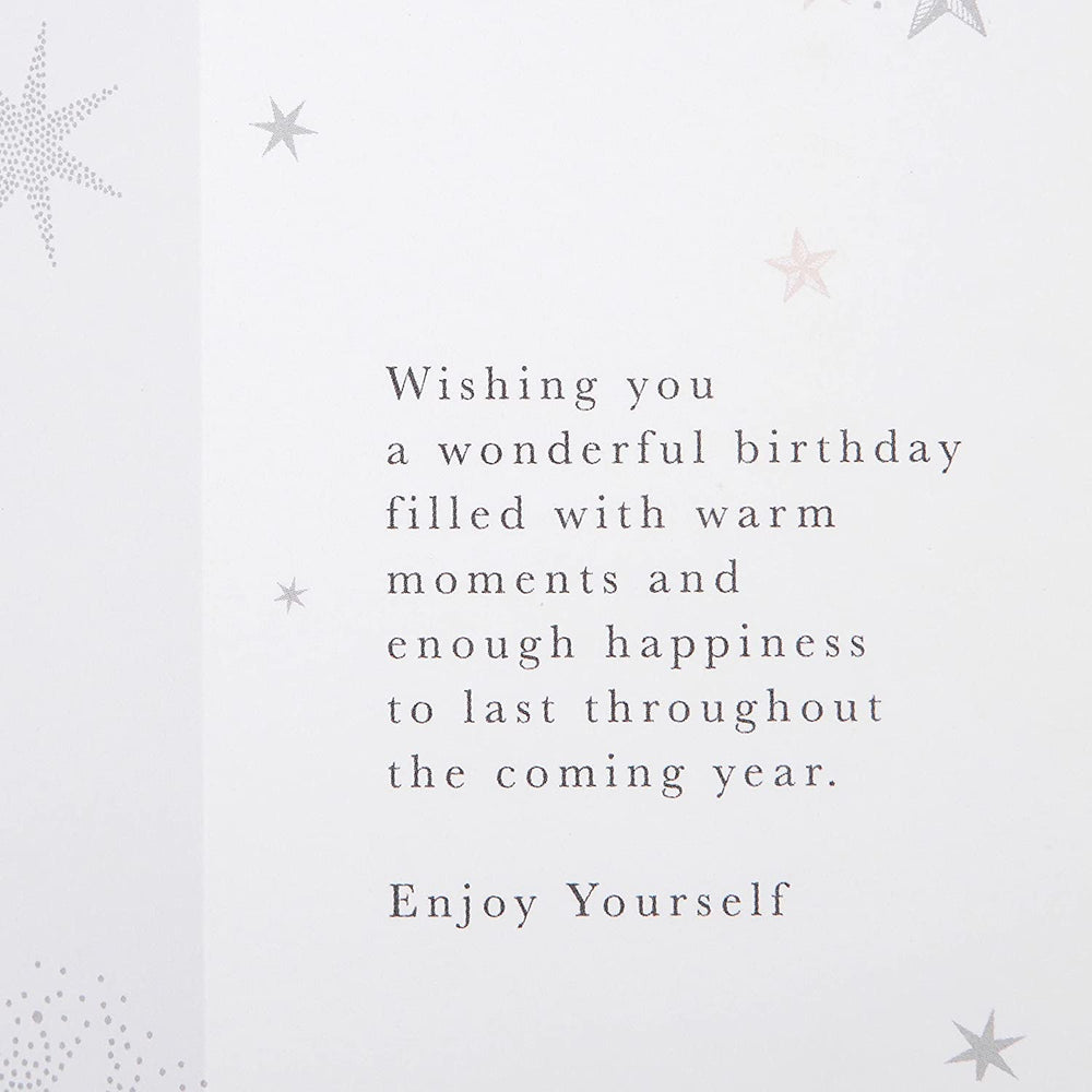 Hallmark Birthday Card - 3D Design with Hanging Star Attachment
