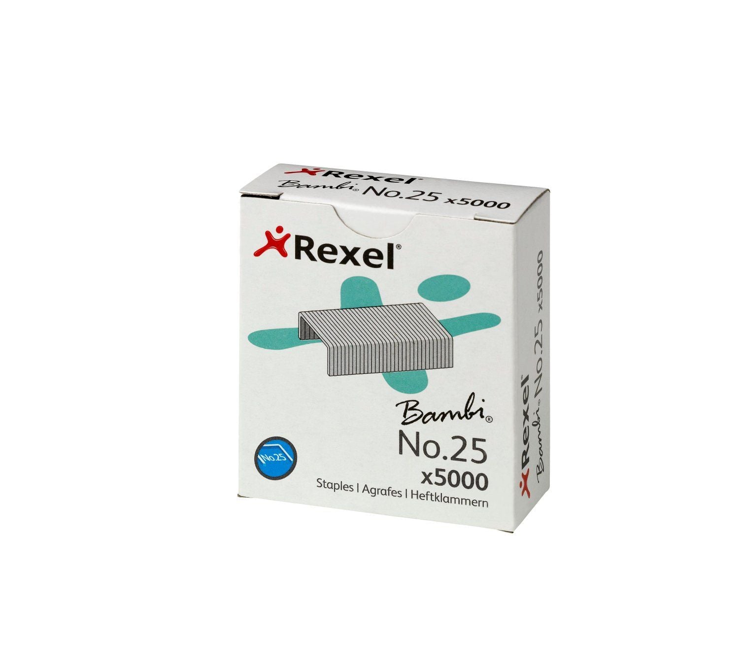 Rexel No 25 6/4mm Staples (Pack 5000) 05025