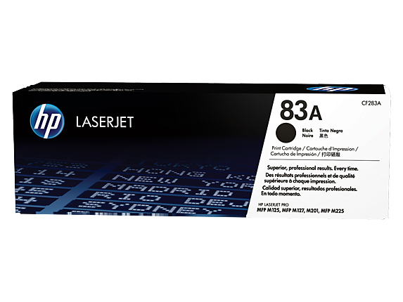 HP 83A Black Standard Capacity Toner 1.5K pages for HP LaserJet Pro M201/M125/M127/M225 - CF283A