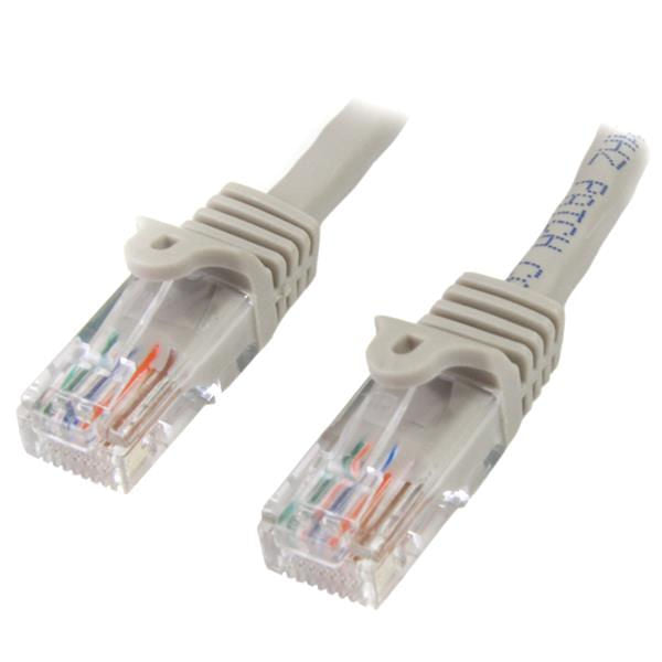 StarTech.com 5m Grey Snagless Cat5e UTP Patch Cable