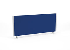 Impulse Straight Screen W1000 x D25 x H400mm Blue With Silver Frame - I000266 DD