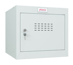 Phoenix CL Series Size 1 Cube Locker in Light Grey with Key Lock CL0344GGK DD