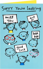Sorry You're Leaving Card for Him/Her/Friend - Sweet Design