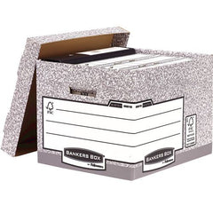 Fellowes Bankers Box System Standard Storage Box Board Grey (Pack 10) 00810-FF