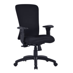 Nautilus Designs Fortis Bariatric Fabric Task Operator Office Chair With Integrated Lumbar Support Black - BCF/K360/BK DD