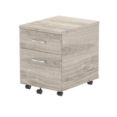 Impulse 2 Drawer Mobile Pedestal Grey Oak I003223 DD