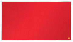 Nobo Impression Pro Widescreen Red Felt Noticeboard Aluminium Frame 710x400mm 1915419