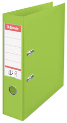 Esselte No.1 VIVIDA Lever Arch File Polypropylene A4 75mm Spine Width Green (Pack 10) 624069 DD