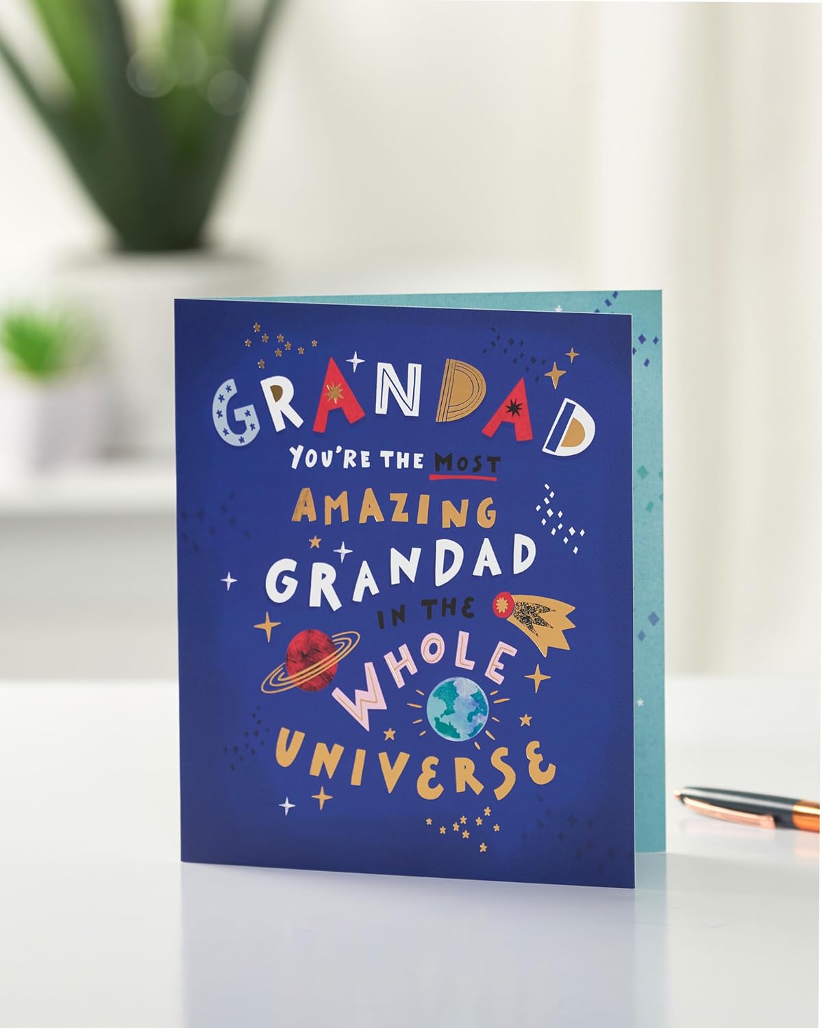 UK Greetings Father's Day Card for Grandad - Sweet Space Design