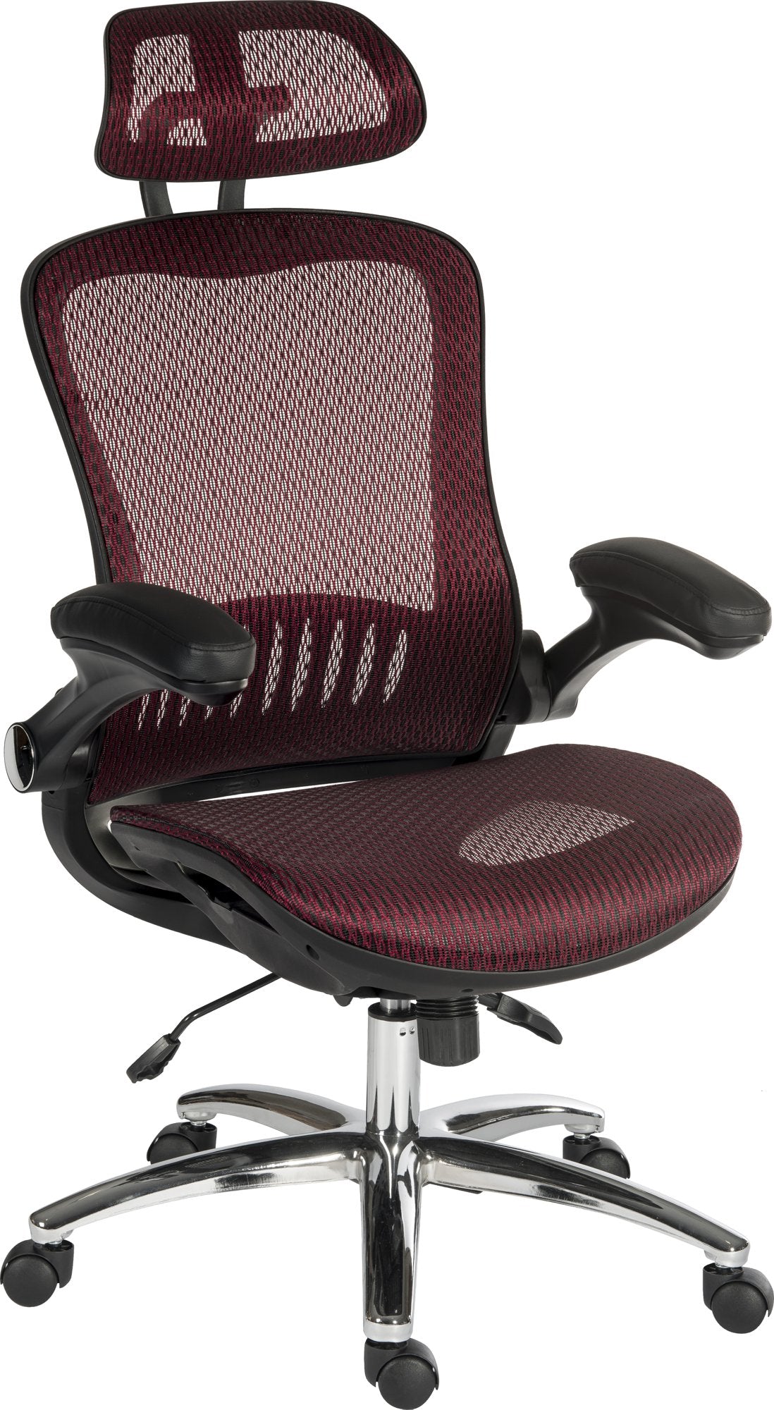 Teknik Harmony High Back Executive Mesh Office Chair With Height Adjustable Arms Red - 6956RED DD