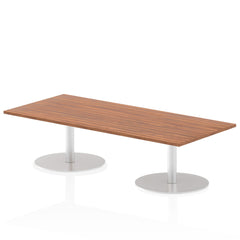 Dynamic Italia 1800 x 800mm Poseur Rectangular Table Walnut Top 475mm High Leg ITL0299 DD