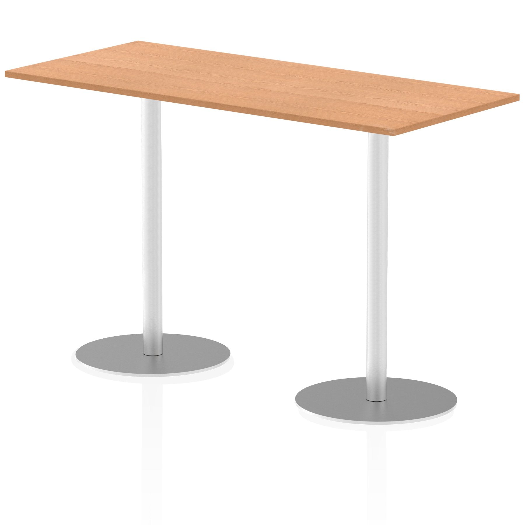 Dynamic Italia 1800 x 800mm Poseur Rectangular Table Oak Top 1145mm High Leg ITL0314 DD