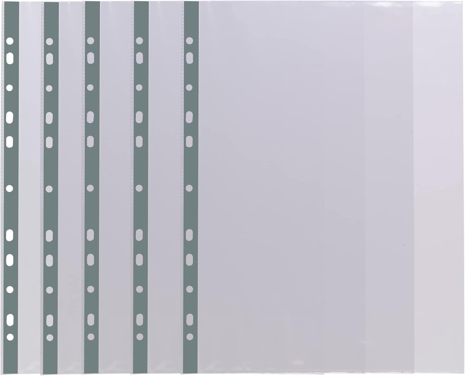 Pack of 100 A4 100% Recycled Premier Multi-Punched Pockets – 90 Microns, Durable & Eco-Friendly