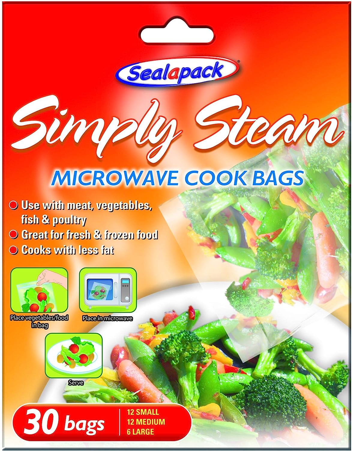 Seal a Pack Microwave Steam Cooking 30 Bags