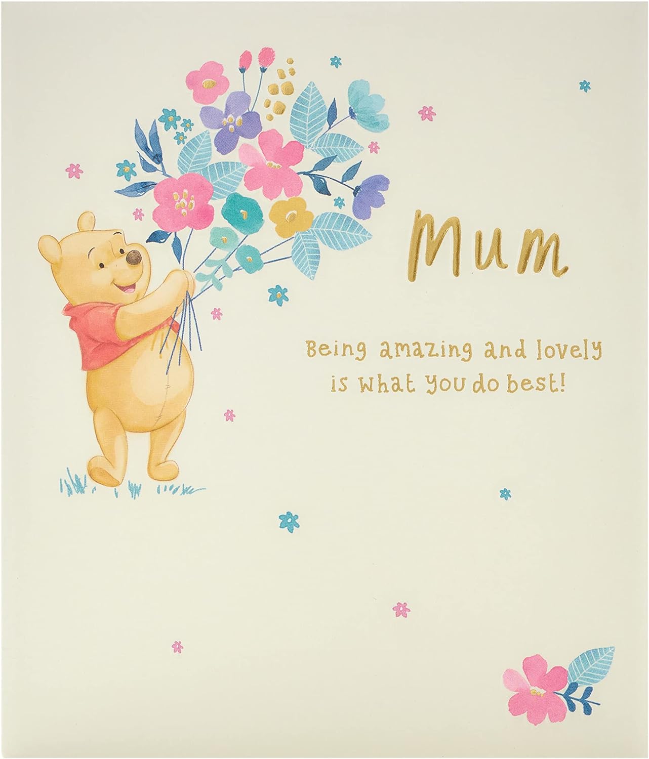 Disney Winnie The Pooh Mum Birthday Card