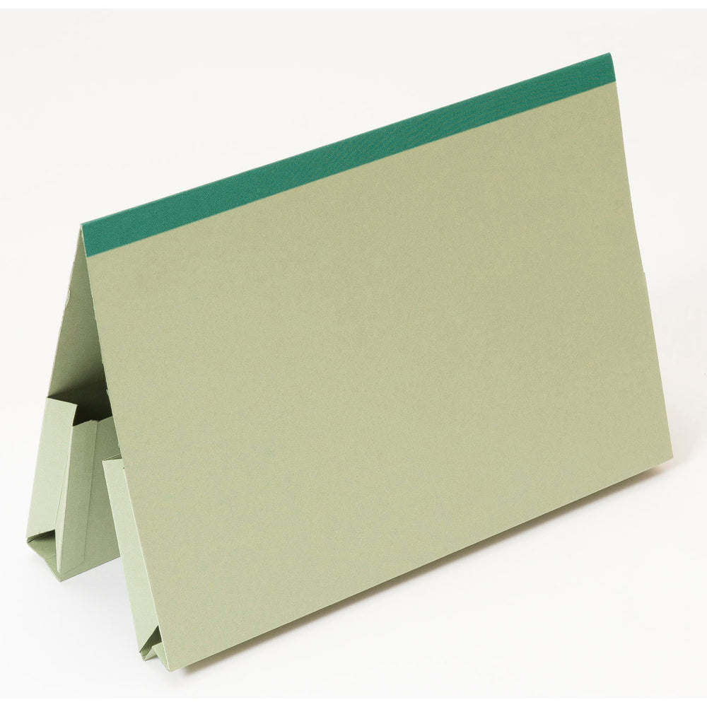 Guildhall Double Pocket Legal Wallet Reinforced Manilla Foolscap 315gsm Green (Pack 25) - 218-GRNZ