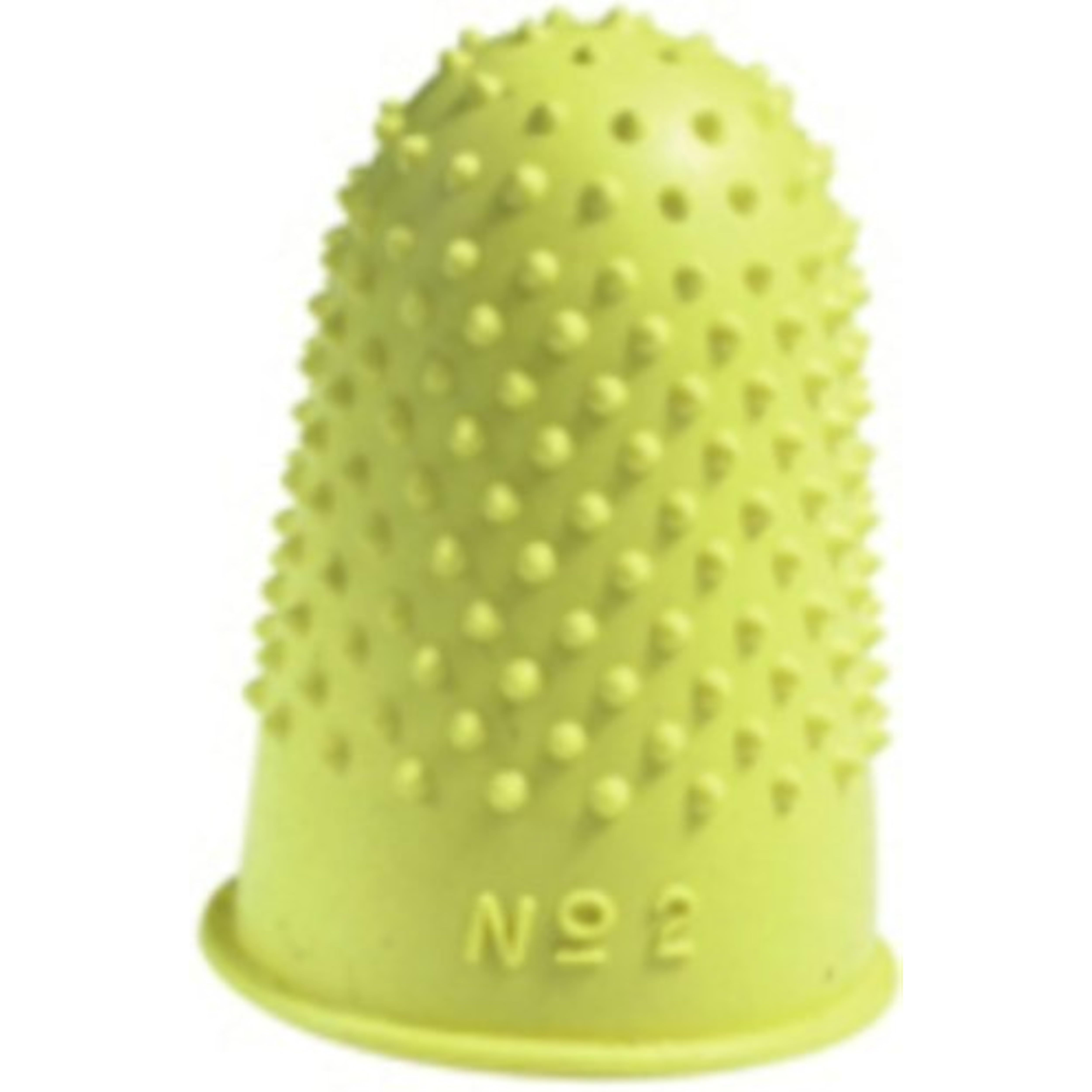 Q-Connect Yellow Thimblettes Size 2 18mm (Pack of 12)