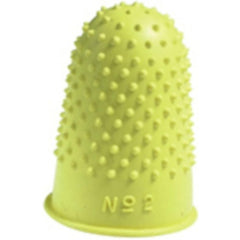 Q-Connect Yellow Thimblettes Size 2 18mm (Pack of 12)